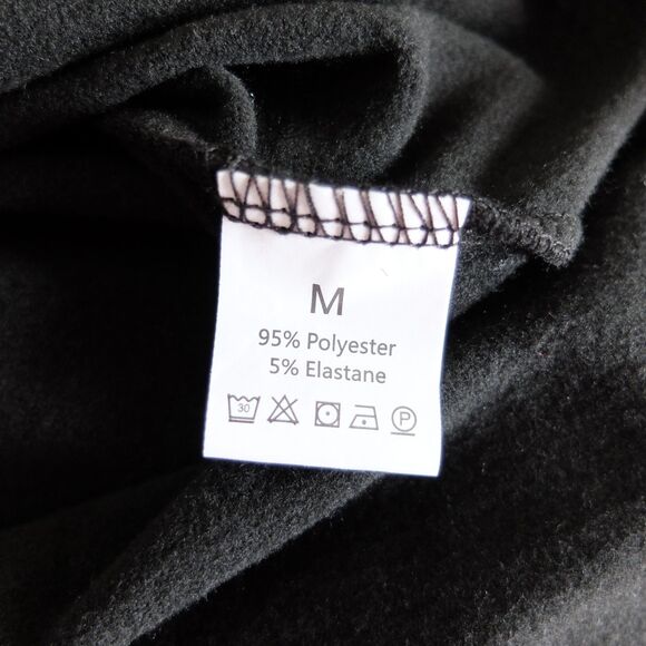 Black Sexy Flutter Sleeve Bodysuit Size Medium - Picture 5 of 12